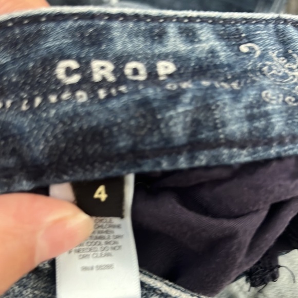 Express jeans size 4 crop jeans womens - Picture 3 of 5